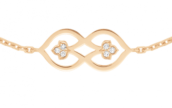 Chain Bracelet Lady Luck Rose Gold RedLine Jewelry - Redline - 0++