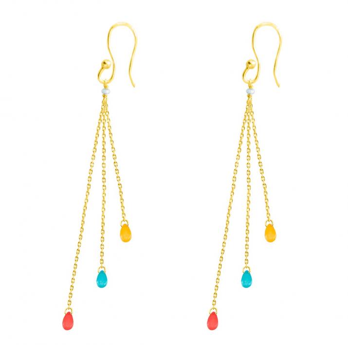 Earrings in Yellow Gold - Redline - 0++
