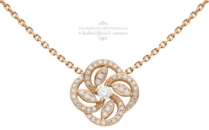 Chain Necklace Valse A Quatre Temps Rose Gold RedLine Jewelry - Redline - 0++