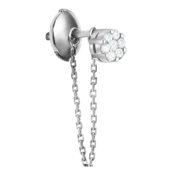 Illusion Courtoise серьги из белого золота - Redline - 0++