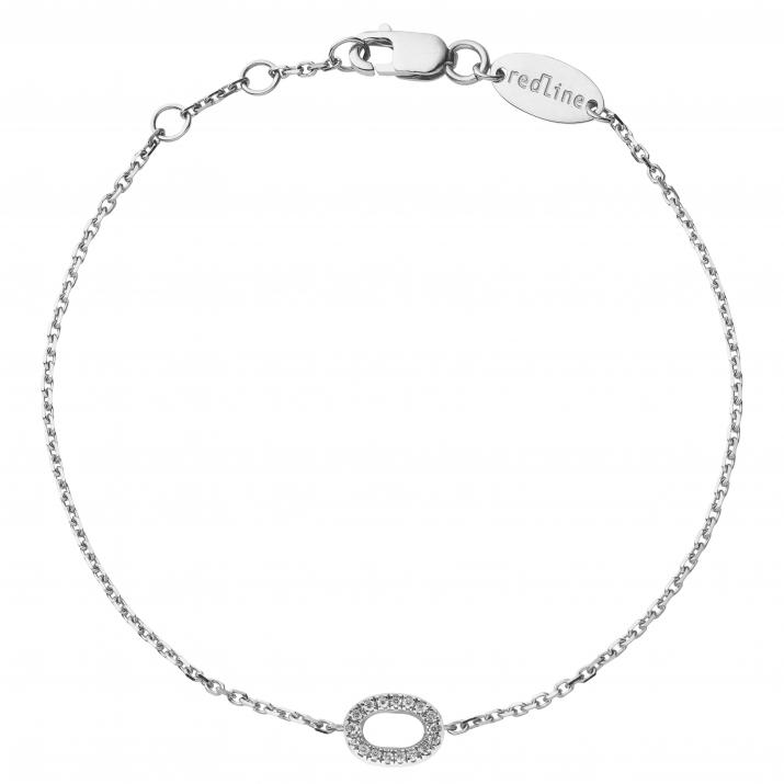 Chain Bracelet Mini Sacré White Gold RedLine Jewelry - Redline - 0++