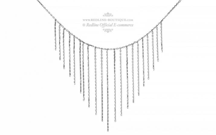 Chain Necklace For Women in White Gold - Redline