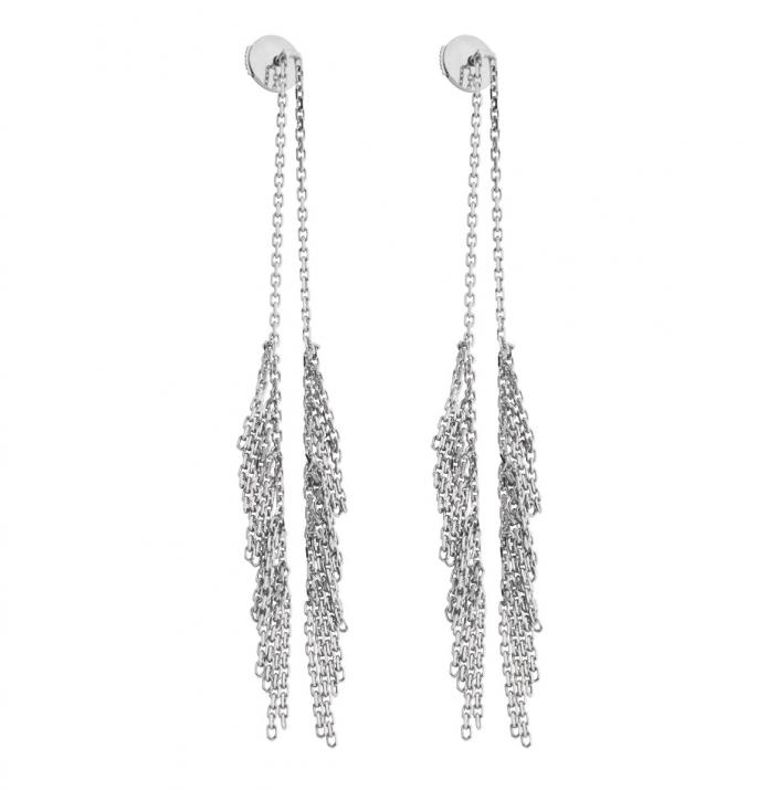 Earrings in White Gold - Redline - 0++