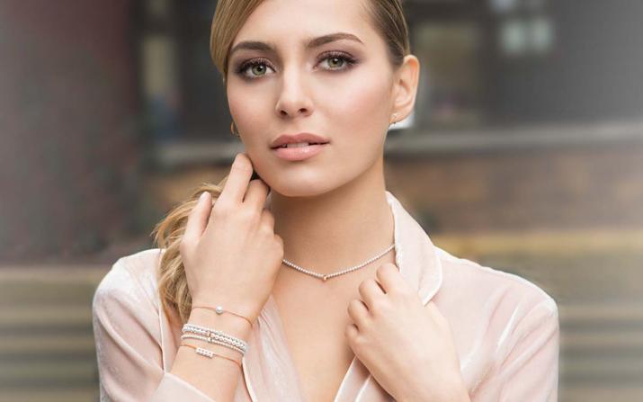 Chain Bracelet Empire Akoya White Gold RedLine Jewelry - Redline - 0++