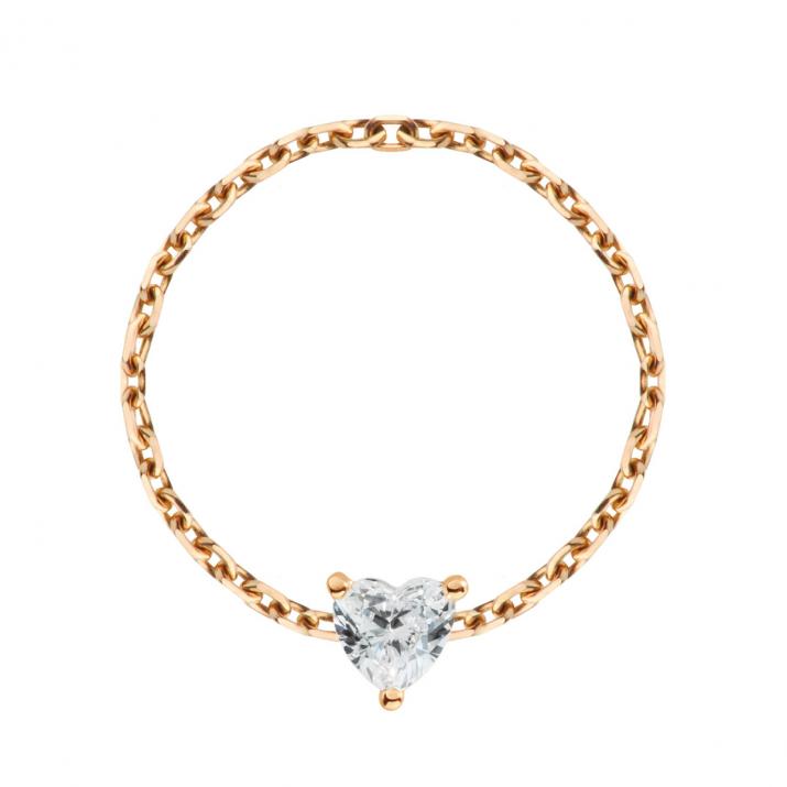 Кольцо биеня цепь желтого золота - Redline