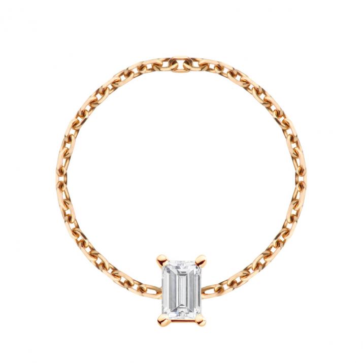 Цепное кольцо Comtesse желтое золото - Redline - 0++