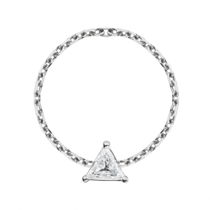 Цепное кольцо Impératrice Белое Золото - Redline