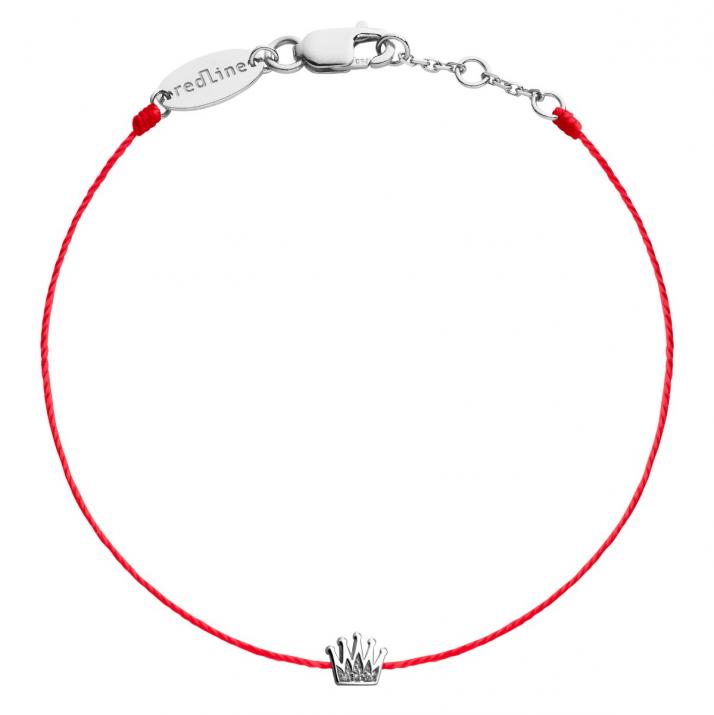 Roy String Bracelet White Gold Pavé - Redline - 0++