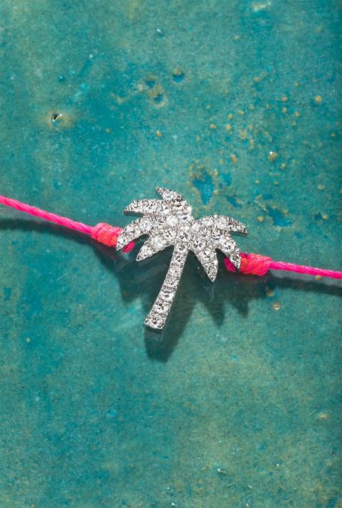 Браслет из ниток Sunnydays из белого золота с бриллиантами - Redline - 0++