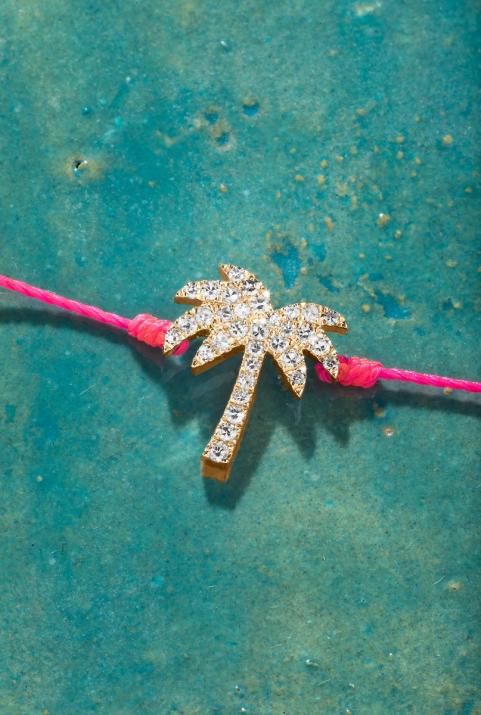 Браслет из ниток Sunnydays из розового золота с бриллиантовым паве - Redline - 0++