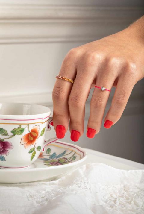 Проволочное кольцо Mini Pure Fish Белое Золото - Redline - 0++