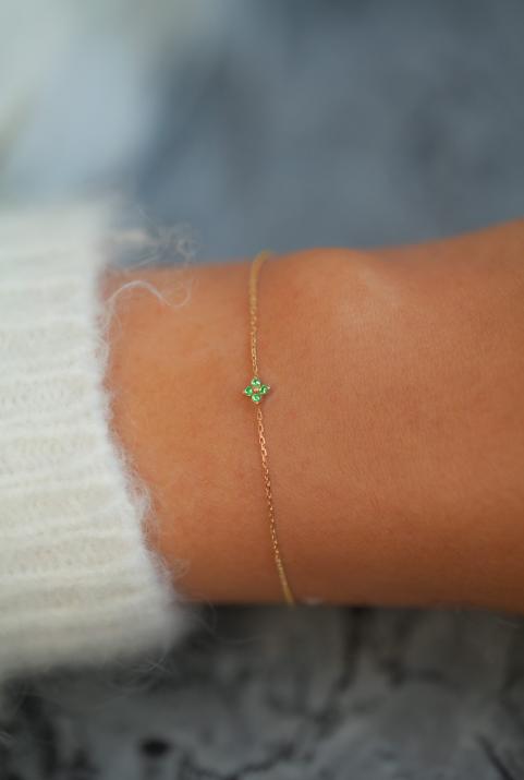 Браслет-цепочка Shiny Saphir желтое золото - Redline - 0++