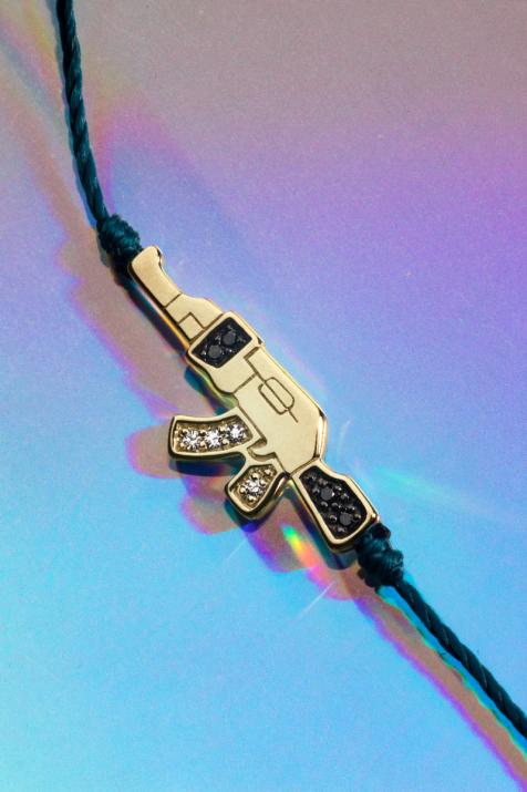 Мужская сковорочная кастрюля браслет нить желтое золото - Redline - 0++