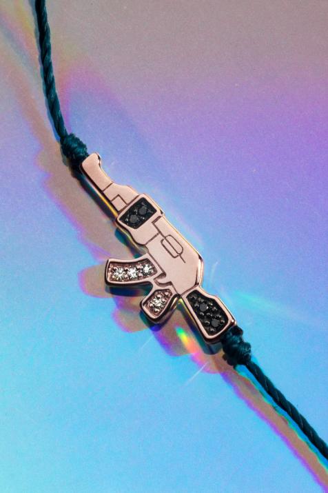 Мужская сковорочная кастрюля браслет нить розовое золото - Redline - 0++