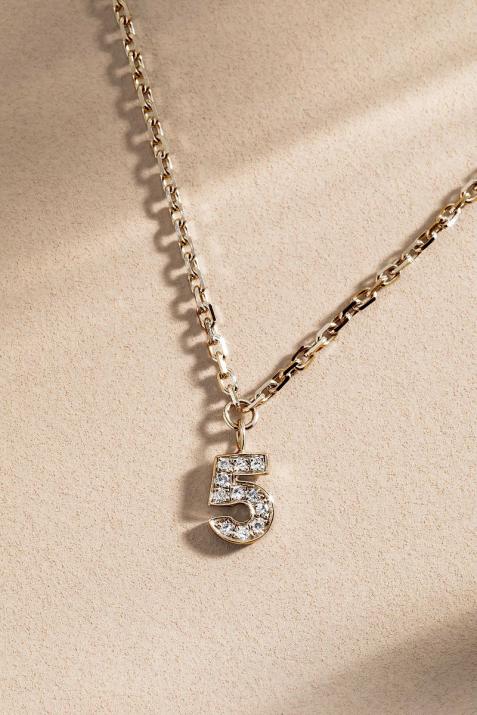 Мое число Pavé Diamonds Chain Collece Pink Gold - Redline - 0++