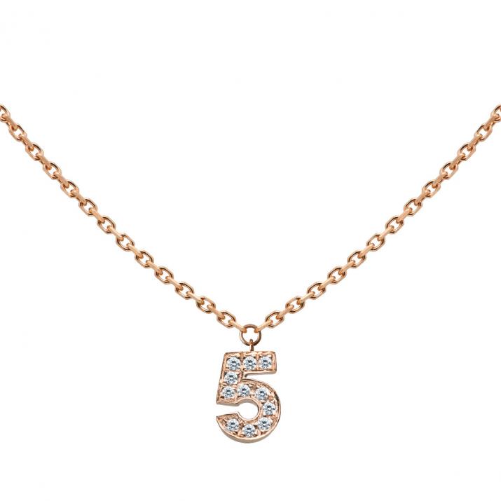 Мое число Pavé Diamonds Chain Collece Pink Gold - Redline - 0++