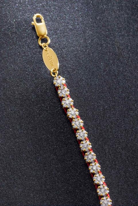 Браслет Иллюзия Река Нитя Желтое Золото - Redline - 0++