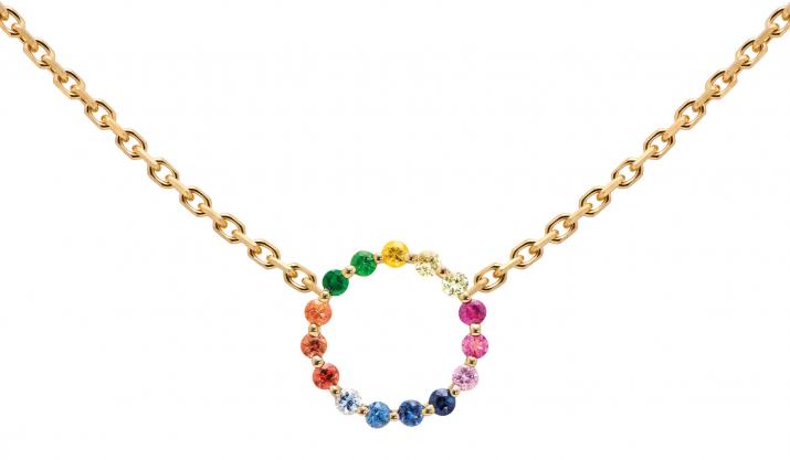 Aurelange Rainbow Sapphires Chain Collece Yellow Gold - Redline - 0++