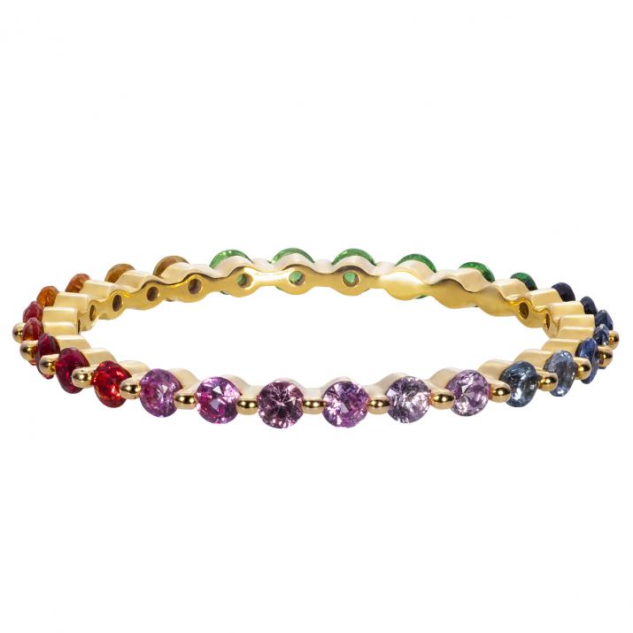 Кольцо Aurelange Rainbow желтое золото - Redline - 0++