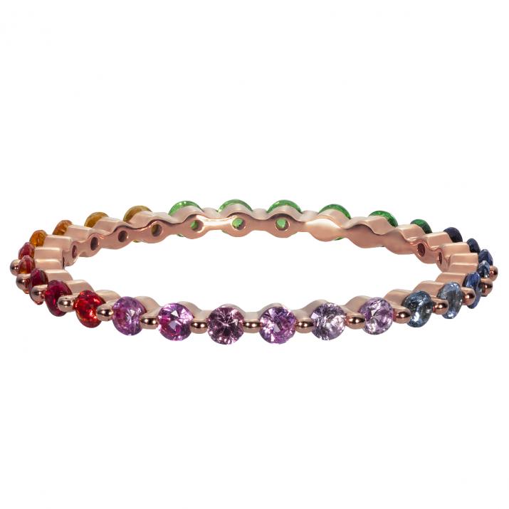 Кольцо Aurelange Rainbow Розовое золото - Redline - 0++