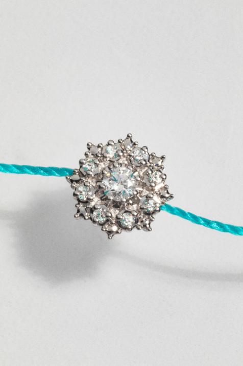 Браслет Солнечная Нить Белое Золото - Redline - 0++