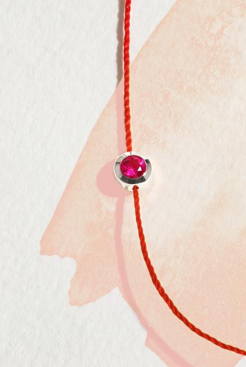 Чистый Браслет Rubis Белое Золото - Redline - 0++