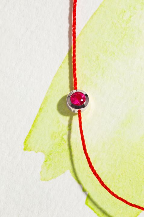 Чистый Браслет Rubis Белое Золото - Redline - 0++