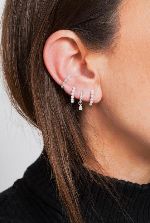 Серьги Ear Cuff Si Joli Diamant Белое Золото - Redline - 0++