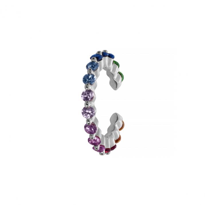 Серьги Ear Cuff Si Joli Aurelange Rainbow Белое Золото - Redline