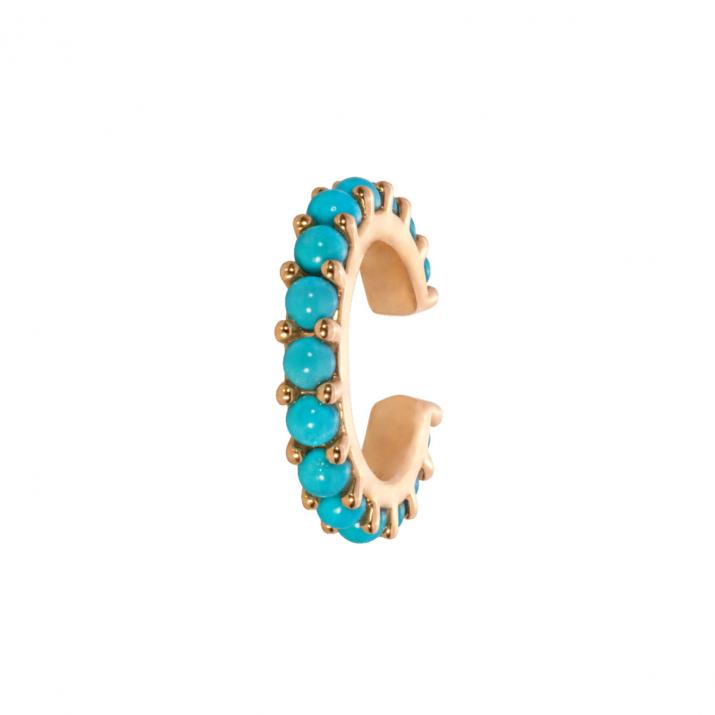 Серьги Ear Cuff Si Joli Turquoise желтое золото - Redline - 0++