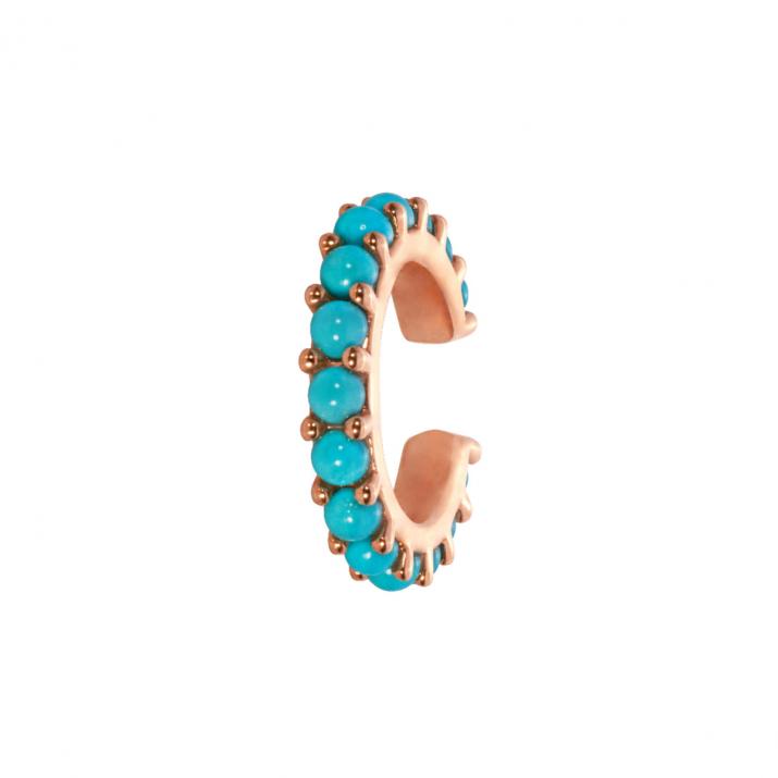 Серьги Ear Cuff Si Joli Turquoise Розовое золото - Redline - 0++