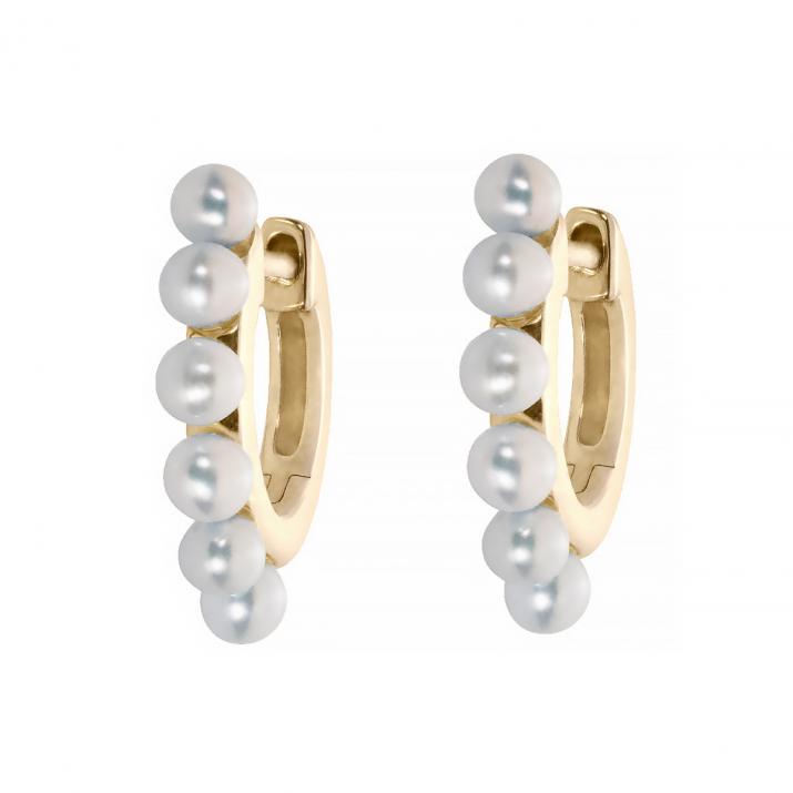 Серьги Si Joli Mini Creole Queen желтое золото - Redline