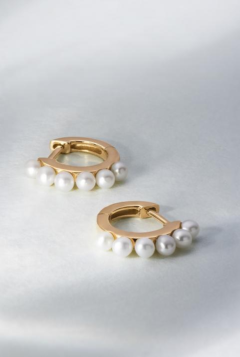 Серьги Si Joli Mini Creole Queen Розовое золото - Redline - 0++