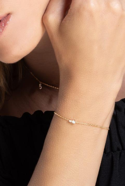 Браслет-цепочка Abby желтое золото - Redline - 0++