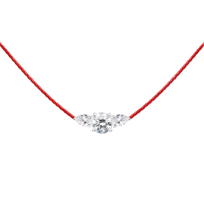 Ожерелье из ниток So Abby Белое Золото - Redline