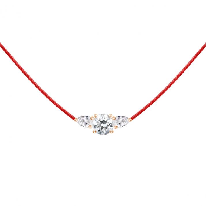 Ожерелье из ниток So Abby Розовое золото - Redline