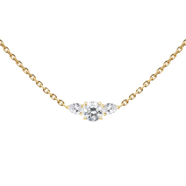 Цепочное ожерелье So Abby желтое золото - Redline