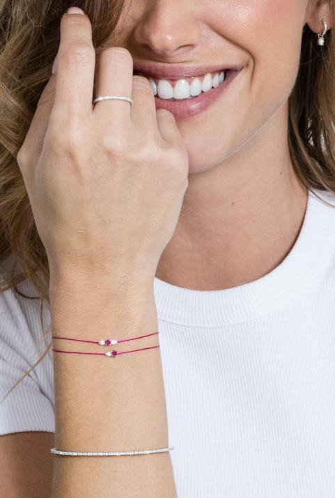 Проволочный браслет So Abby Rubis Розовое золото - Redline - 0++