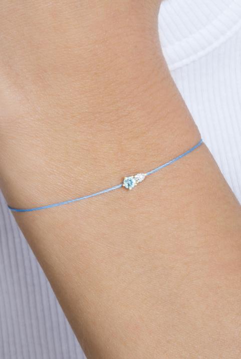 Проволочный браслет Abby Topaze  желтое золото - Redline - 0++