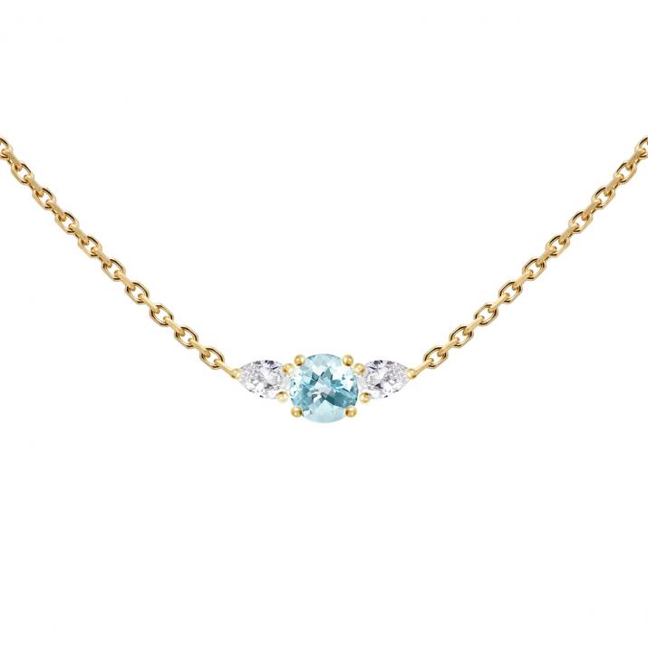 Цепочное ожерелье So Abby Topaze желтое золото - Redline