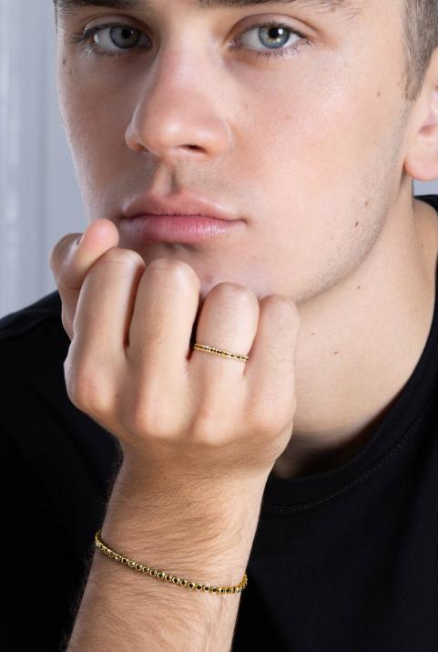 Mini River Kcolor Men Bracelet Yellow Gold - Redline - 0++