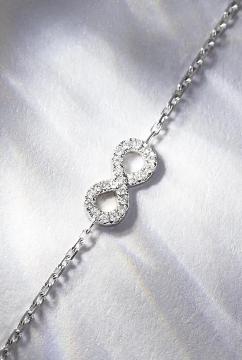 Цепочный браслет Elyseum Белое Золото - Redline - 0++