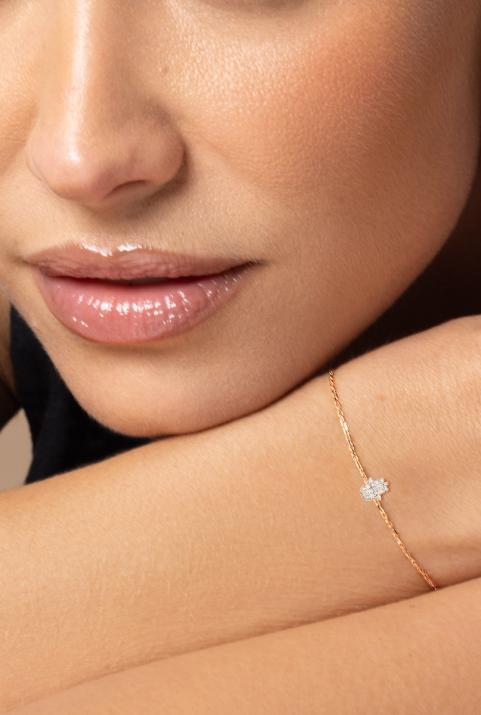Цепочный браслет Manita Розовое золото - Redline - 0++