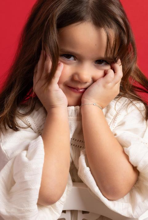 Цепочный браслет Bébé Mini Horse Белое Золото - Redline - 0++