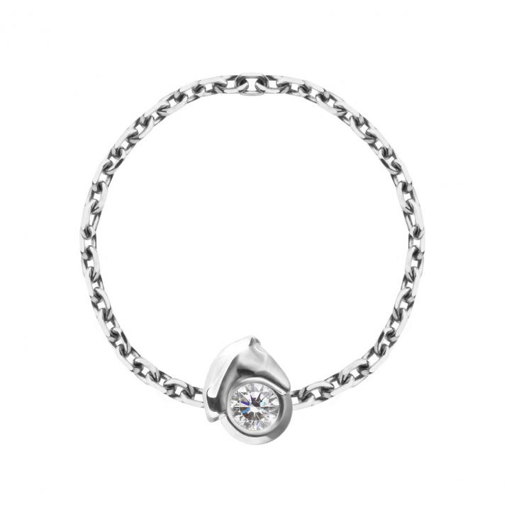 Проволочное кольцо Mini Horse Белое Золото - Redline