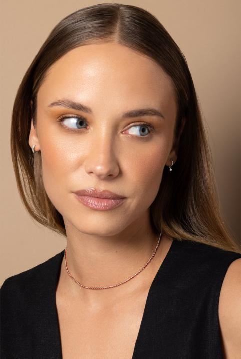 String Necklace For Women in White Gold - Redline - 0++