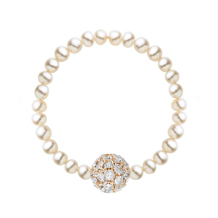 String Ring with 0.19ct Round Diamond in Rose Gold Prong Setting - Redline - 0++