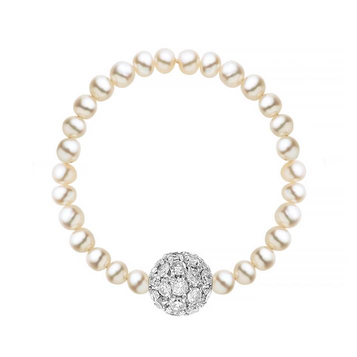 String Ring with 0.19ct Round Diamond in White Gold Prong Setting - Redline - 0++