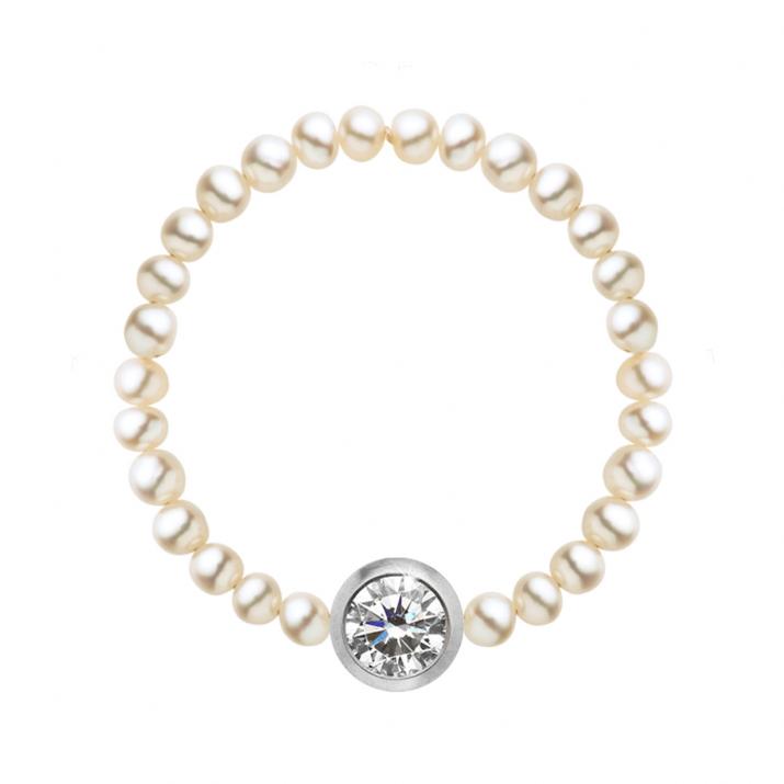 String Ring with 0.10ct Round Diamond in White Gold Bezel Setting - Redline - 0++