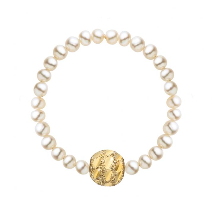 Pearl string ring Diamond & Pearl Sweety (S) Yellow Gold RedLine Jewelry - Redline - 0++